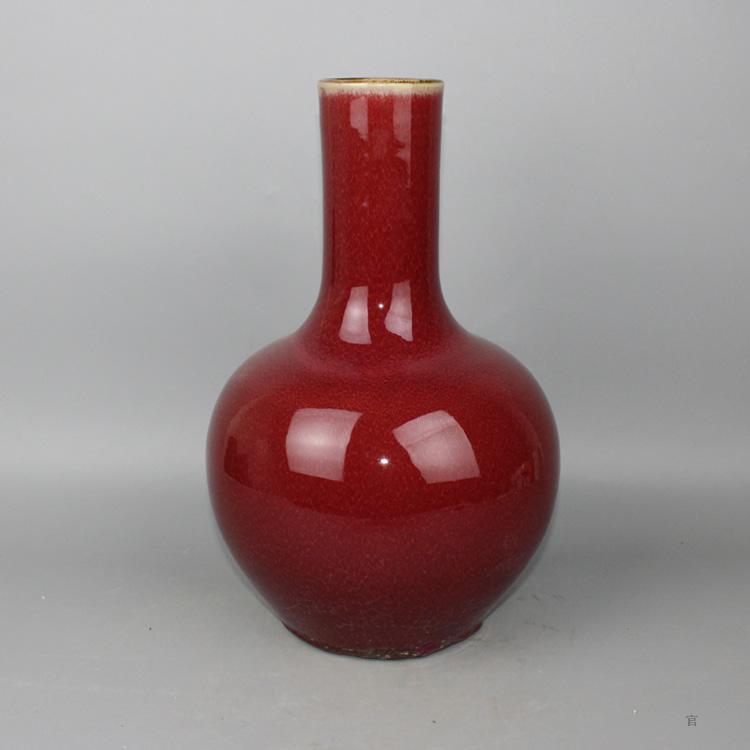 List Color Glazed Red Sky Balls Bottle Min Kiln Instrumental high temperature kilns Antique Fun Antique Collection Boutique Swing