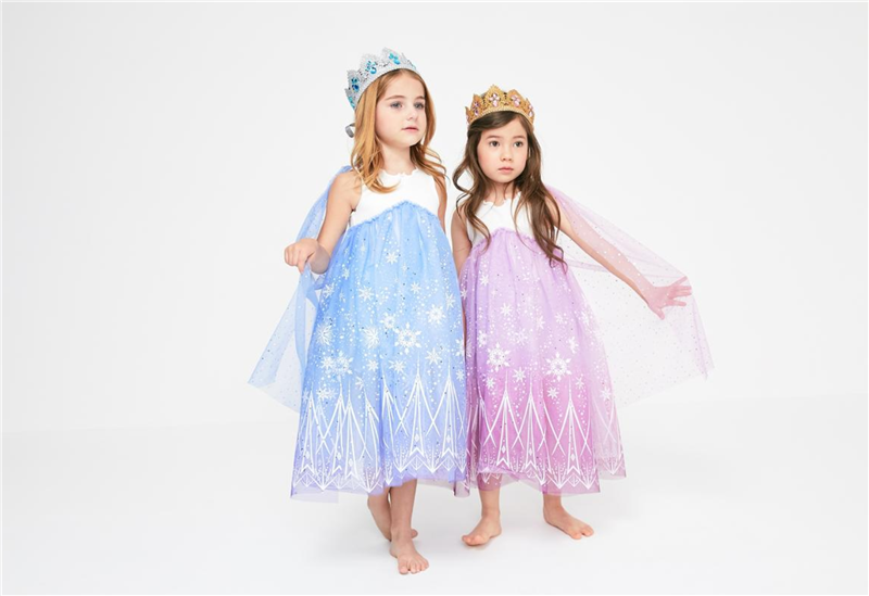 Daddy's Home HAILEY New Girl Elsa Princess Dress Snowflake ELSA Sleeveless Dress