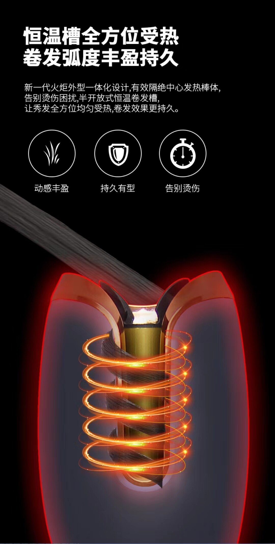Аксессуары для волос 玫瑰自动卷发棒懒人卷发神器全自动旋转网红款卷发烫发棒不伤发