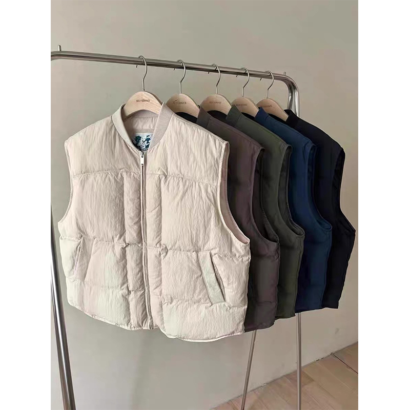 Yuan Standard~ Korean Se*F Serv*Ce White Duck down Layered down Vest Loose Coat for Winter