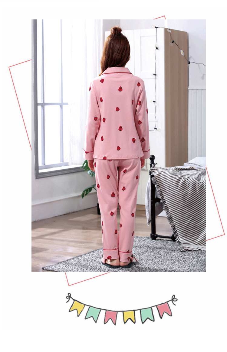 [Bảo hiểm đôi mười hai] đồ ngủ nữ mùa xuân và mùa thu và mùa đông dài tay cotton mỏng phiên bản Hàn Quốc của phụ nữ phục vụ nhà cotton phù hợp với mùa đông bộ ba lỗ đẹp mùa hè