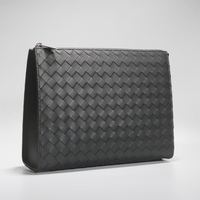 Clutch Men's Genuine Leather Woven Clutch New Trendy Brand Large Capacity Business Casual Clutch Bag Men's Clutch Bag