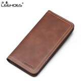 Бумажник, кожаный длинный модный кошелек для отдыха, из натуральной кожи, воловья кожа