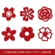 Комплект в форме цветка, 12 шт
