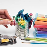 Импортная профессиональная базовая глина, прозрачная тара, 40 цветов, 14г