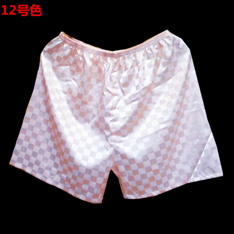Tô Châu Summer Silk Big Quần short Mô phỏng Quần lụa Quần biển Phòng tắm hơi Quần short phòng tắm - Quần bãi biển 	bộ quần áo đi biển gia đình	