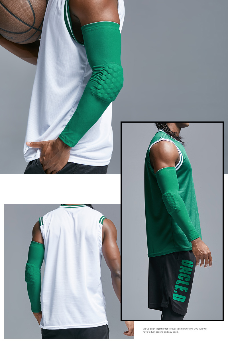 Màu xanh lá cây Áo Sơ Mi Quân Xanh Di Động Bóng Rổ Armband Kneepad Đào Tạo Chuyên Nghiệp Thể Thao Bảo Vệ Đồ Bảo Hộ Xà Cạp Elbow Set băng đầu gối đạp xe