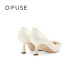 DFuse sheepskin pointed toe high heels, colorful rhinestone single shoes, ເກີບງານລ້ຽງ DF21111201