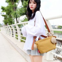 Canvas Bag Three Color Patch ins Mori shoulder bag Lunch Bag Mummy Bag Small Bag Cloth Bag Female Hand bag