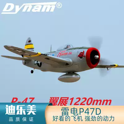 Direme Dynam P-47D Thunderbolt Lightning 1220mm World War II like a real aircraft model aircraft V2