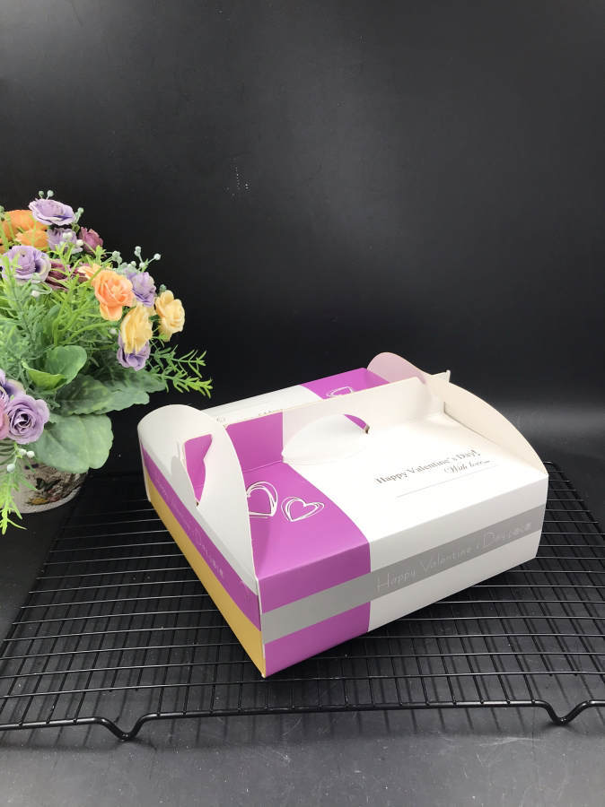 4 Loaded Baking Packs 8 Inch Carry-on Cake Box Cheesecake Box Cookies Mooncake Food Refreshment Packaging Box