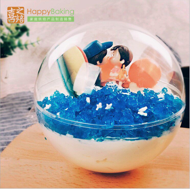 Happy baking tool 10 cm Mousse cake transparent hollow ball candy biscuit packaging box