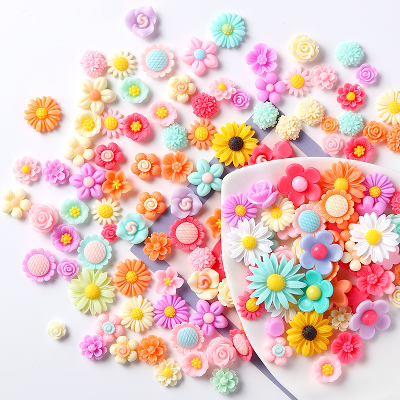 Flower Set Small Daisy Cream Glue Phone Case DIY Material Kit Handmade Hair Accessories Resin Accessories Flower Set Small Daisy Cream Glue Phone Case DIY Material Kit Handmade Hair Accessories Resin Accessories
