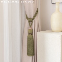 (One pair)ins Nordic light luxury style simple modern curtain buckle hanging ball strap spike tassel strap collection