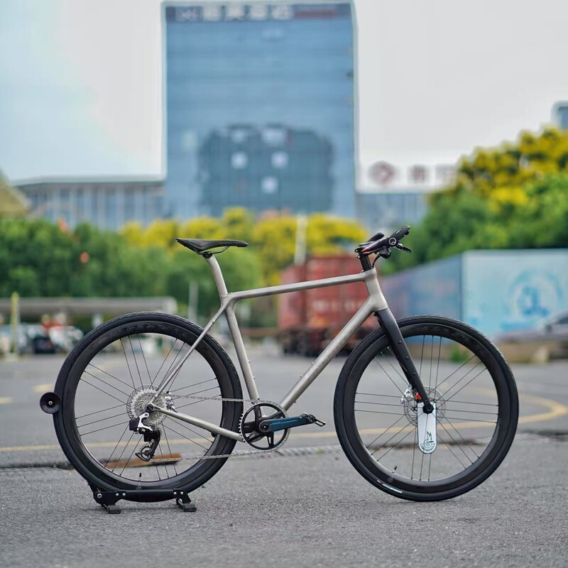Hanglun G0 Pro Bicycle Titanium Alloy Frame 3D Printed Gravel Road Racing Off-Road Disc Brake Thru-Axle Frame