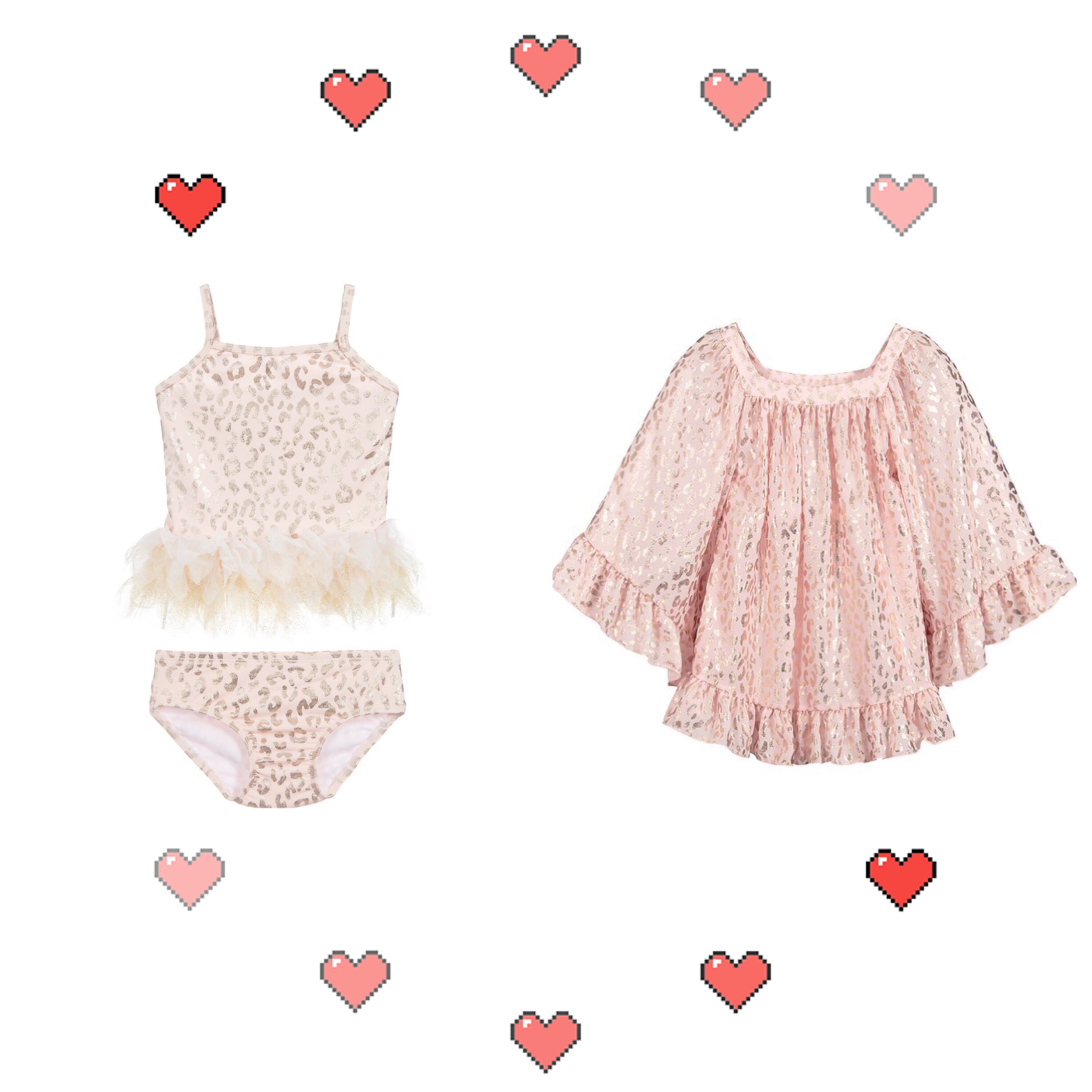 BAO WEN bikini children's girls hot spring beach one-piece split swimsuit export female baby swimsuit