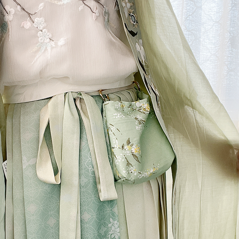 Shangxianyue Pure Cotton Single-Layer Small Waist Bag, Special Price Limited Clearance, Chinese Ancient Style Hanfu Waist Accessory Small Waist Bag Shangxianyue Pure Cotton Single-Layer Small Waist Bag, Special Price Limited Clearance, Chinese Ancient Style Hanfu Waist Accessory Small Waist Bag