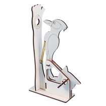 Kindergarten woodpecker diy childrens science experiment stem education teaching toy students small production invention