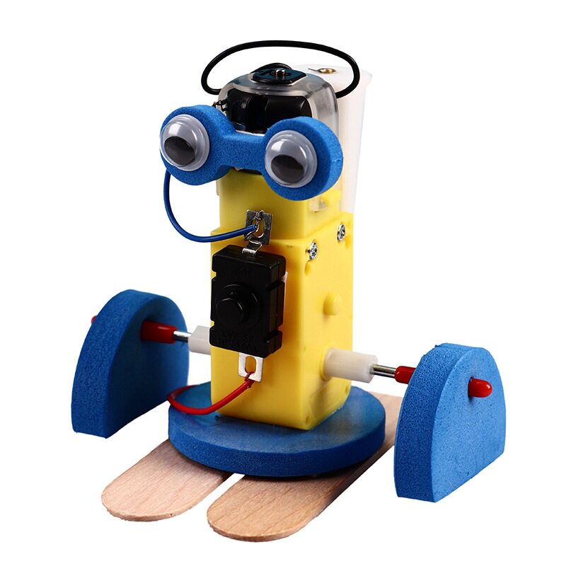 New children's technology handmade small materials educational science and education toys small invention crawling walking robot