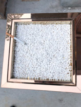 3 Jin ashtray white stones to kill smoke and sand to prevent smoke and stone landscaping white sand trash cans ash sand quartz sand coarse sand