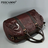 Кожаная мужская портативная сумка для путешествий, багажная спортивная сумка