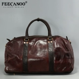 Кожаная мужская портативная сумка для путешествий, багажная спортивная сумка