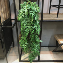 Simulation of green plant wall hanging Nandaizhu leaves Vine decoration plant Nantianzhu hanging vine hanging project landscape decoration