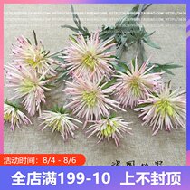 Simulation three-headed crab claw chrysanthemum forest female fresh pastoral floor-to-ceiling display jewelry accessories Floral silk flowers