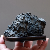 Lingbi stone natural raw stone Lingbi dripping lotus chime stone study desk stone boutique mountain bonsai with stone ornaments