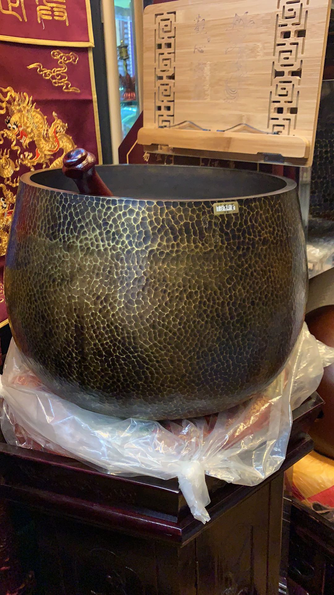 Boeng Hall Taiwan Special Grade Copper stone pure copper pure copper Exhausted Bowl of Buddhist Soundbowl to the Cultivation Bowl of Bronze Statue of Bronze Celebrating Buddhist Supplies