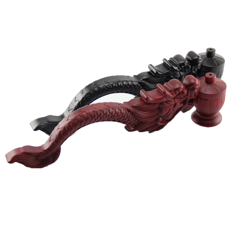 Boeng Hall Dragon Shaped Incense Stove Tap Hand Stove Solid Wood Lotus Dragon Carving Hand Stove