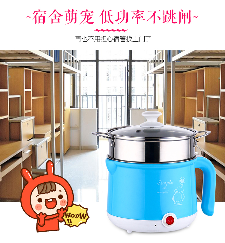 Nồi hấp trứng gà tạo tác tự động tắt nguồn điện ăn sáng mini mì luộc nhân tạo Máy hấp trứng tart 1 người - 2 người cách dùng nồi lẩu mini
