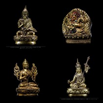Naxis collection of Tibetan Buddhism bronze gilt Sakya masters two arms big black sky Tsongkaba Master Lotus
