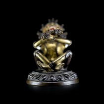 Naxi picks up Tibetan Buddhism copper gilt can eat empty Buddhist supplies Buddha statues antiques collection Buddha statues antiques