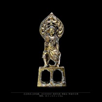 Naxis collection of Sui and Tang style copper gilt and gold Shakyamuni Buddha Buddhist supplies Buddha statues antique collection Buddha Hall worship
