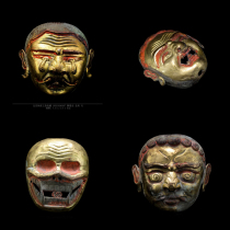 Naxi picks up bronze beads Qing Dynasty copper gilt Tuolin Guardian Buddha rosary beads antique antiques