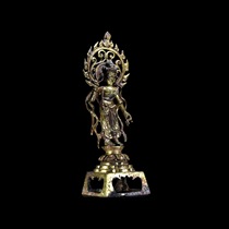 Naxis collection of Sui and Tang Dynasties style bronze gilt Guanyin statue Buddhist supplies Buddha statues antique collection Buddha Hall worship