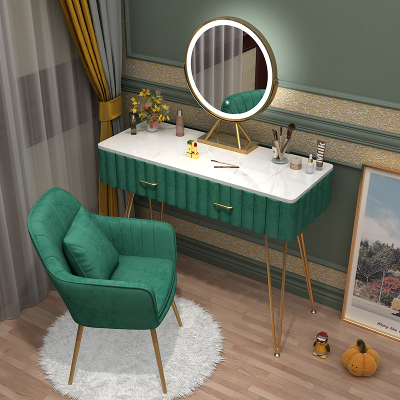 Small family bedroom dresser modern mini - collection cabinet with mirror mirror in a mini - container dressing table