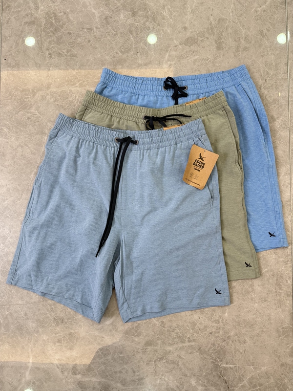Eddie Bauer Men's Quick-Dry Shorts for Export, Elastic Drawstring Shorts, Beach Shorts, Five-Point Shorts