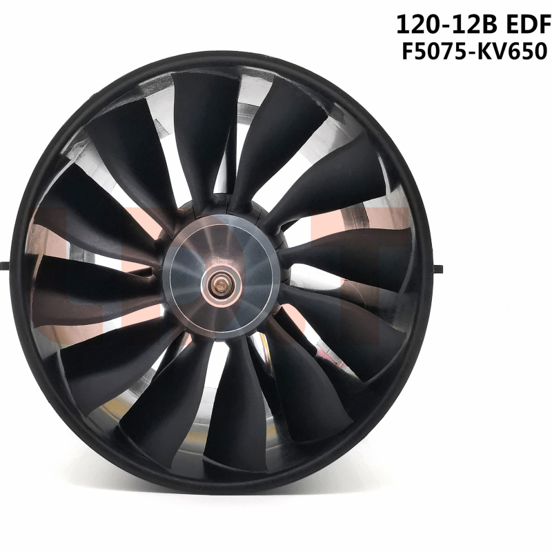 Model Aircraft Edf 120mm 12-Blade Ducted Fan F5075-Kv650 Brushless Motor 7.5kg Thrust Model Aircraft Edf 120mm 12-Blade Ducted Fan F5075-Kv650 Brushless Motor 7.5kg Thrust