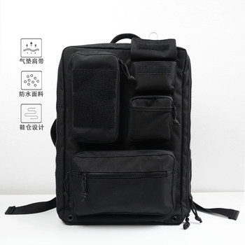 Sports shoe bag + camera bag large capacity black backpack waterproof