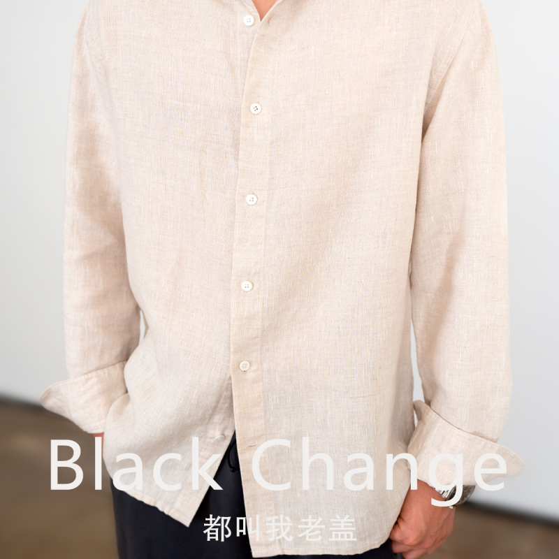 Old Money Style Italian 100% Linen Long-Sleeved Shirt Casual Business Shirt for Men Spring and Autumn |   Call Me Old Gai.