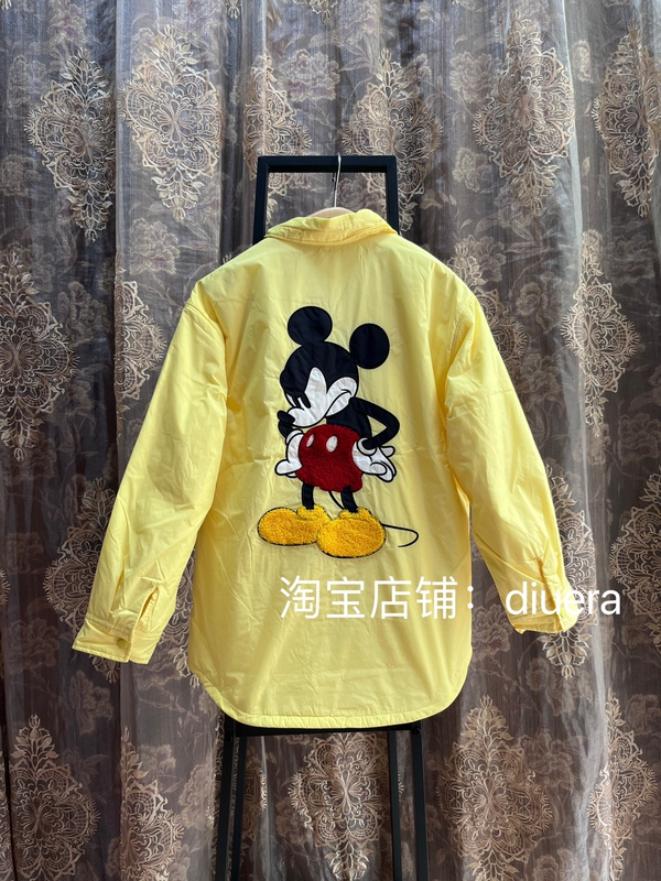 No Returns or Exchanges. m Series Children's Thin Padded Mickey Mouse Shirt-Style Cotton Jacket