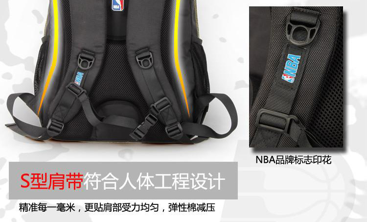 NBA chính hãng ba lô thể thao nam trường trung học túi nữ 15,6 inch túi máy tính công suất lớn túi du lịch - Ba lô balo gucci