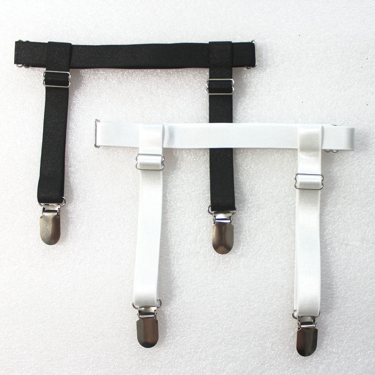 Thigh Garter Belt White Large Size Duckbill Clip Shirt Jk Suspender Stockings Long Stockings Fishnet Stockings Anti-Slip Anti-Fall