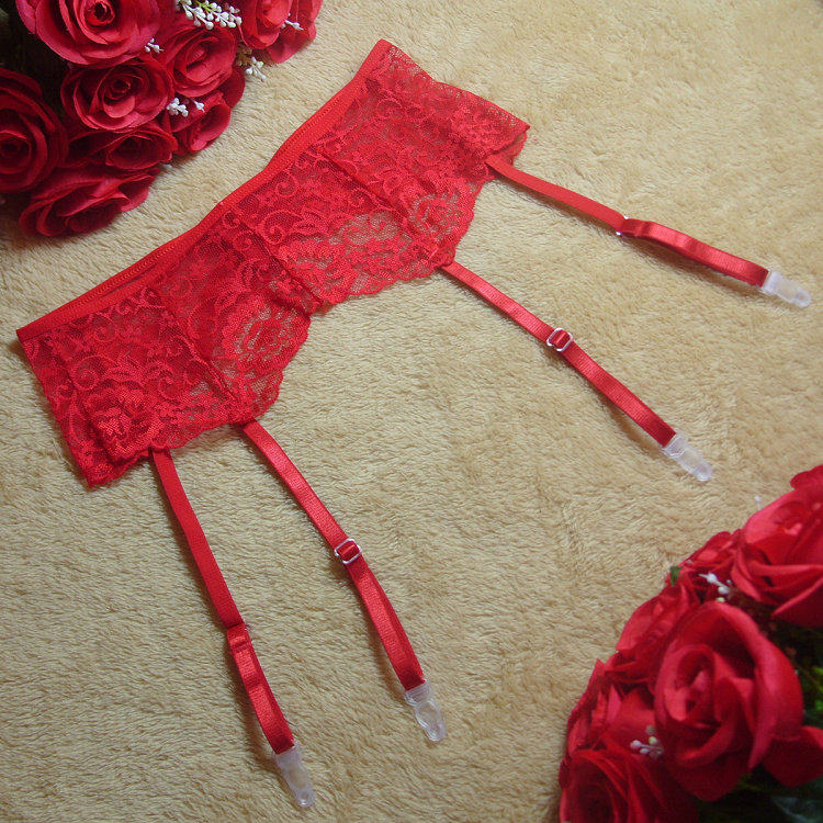 Garter belt thigh over knee socks nonslip clip erotic underwear garter