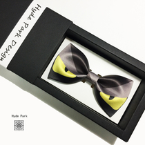 Hyde Park Original Little Monster Black Red Blue Annual Meeting MC Groom Best Man Wedding Collar Bow Tie