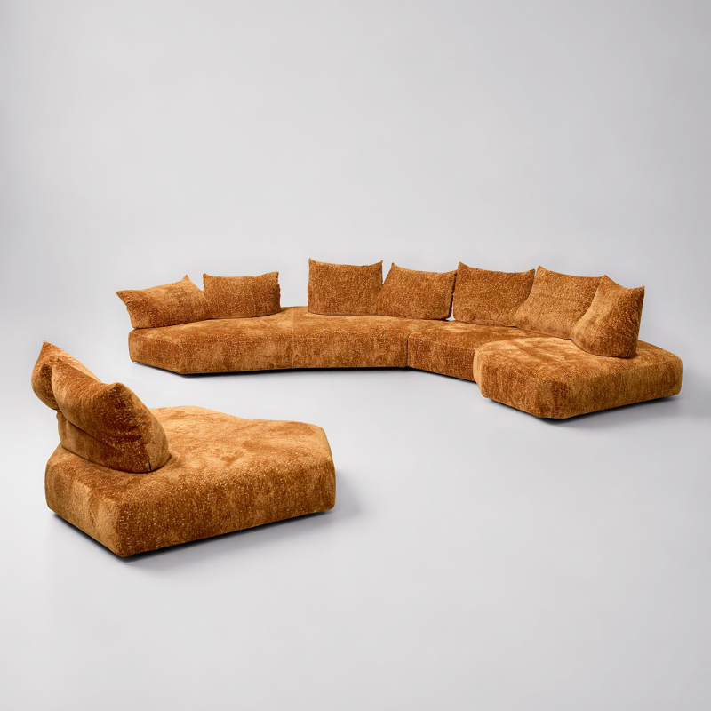 Xibe Anywhere Petal Sofa Designer High-End Villa Living Room Irregular Multi-Person Sofa with Movable Backrest