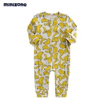 Baby jumpsuit spring and autumn clothes for men and women Baby Cotton clothes baby climbing clothes 0-1 year old base conjoined clothes