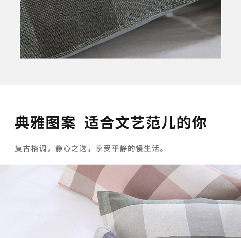 Miễn phí vận chuyển bông gối bao gồm gối bao gồm một cặp tình nhân gối khăn dày gạc gối nam retro và sinh viên nữ - Khăn gối vỏ ga gối
